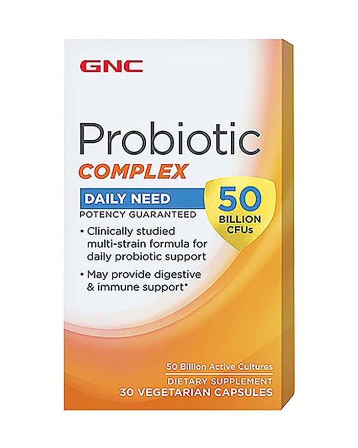 GNC Probiotic Complex Daily Need, 50 Billion Live Cultures, 30 Capsules