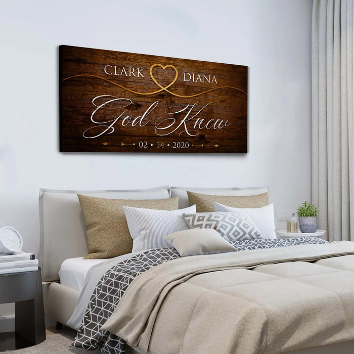 God Knew Sign II by Tailored Canvases