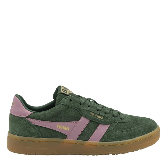 Gola Classics Women's Hawk Suede '86 Sneakers - Evergreen/Candy/Gum by Swell-O-Phonic