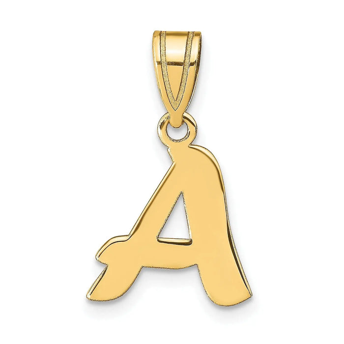 Gold Initial Pendant by Fine Color Jewels