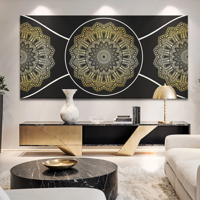 Gold Sacred Geometry Wall Art by Tailored Canvases