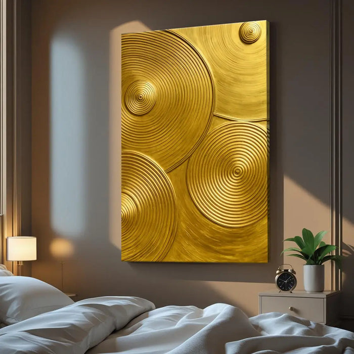 Gold Symphony Wall Art by Tailored Canvases