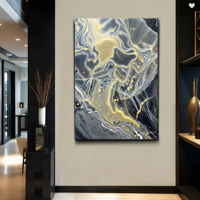 Golden Flow Wall Art by Tailored Canvases