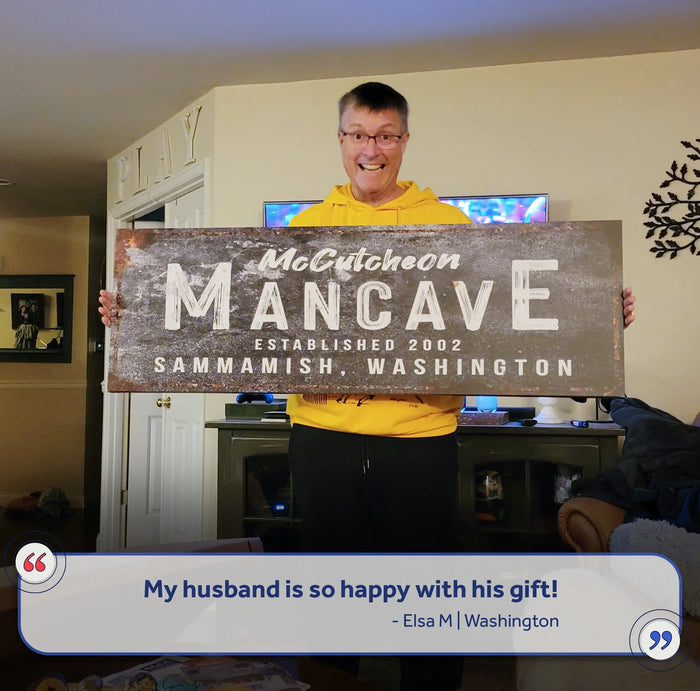 Good Times Man Cave Sign by Tailored Canvases