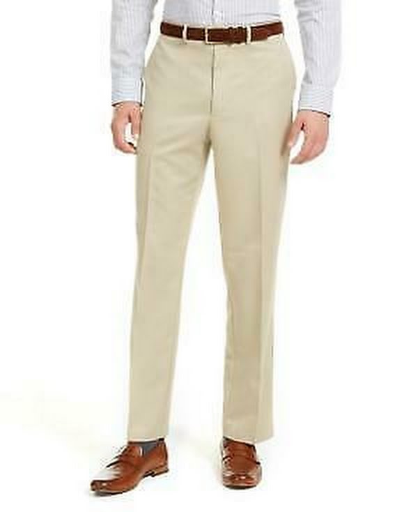 Dockers Mens Straight Fit No Iron Dress Pants, Beige, Size W38/ L29 by Vanessa Jane