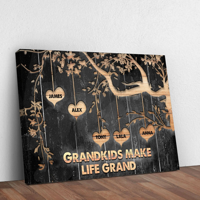 Grandkids Make Life Grand Sign II by Tailored Canvases