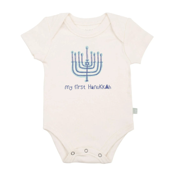 graphic bodysuit | 1st hanukkah by Finn + Emma