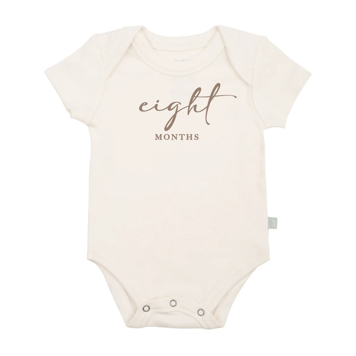 graphic bodysuit | eight months milestone taupe by Finn + Emma