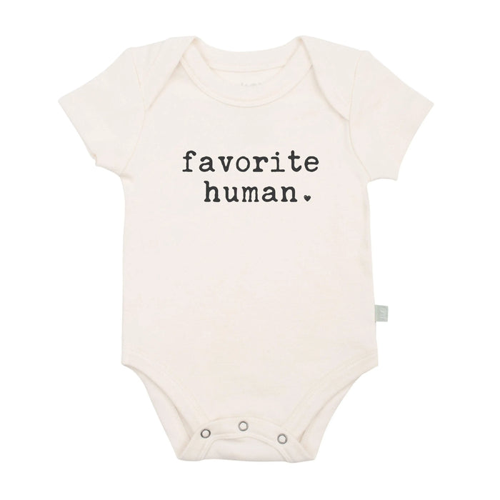 graphic bodysuit | favorite human by Finn + Emma