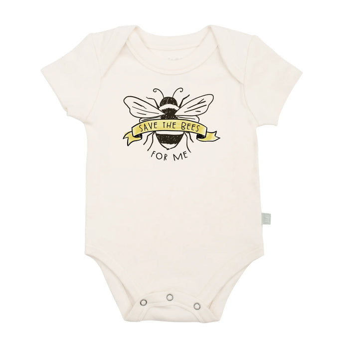 graphic bodysuit | save the bees by Finn + Emma