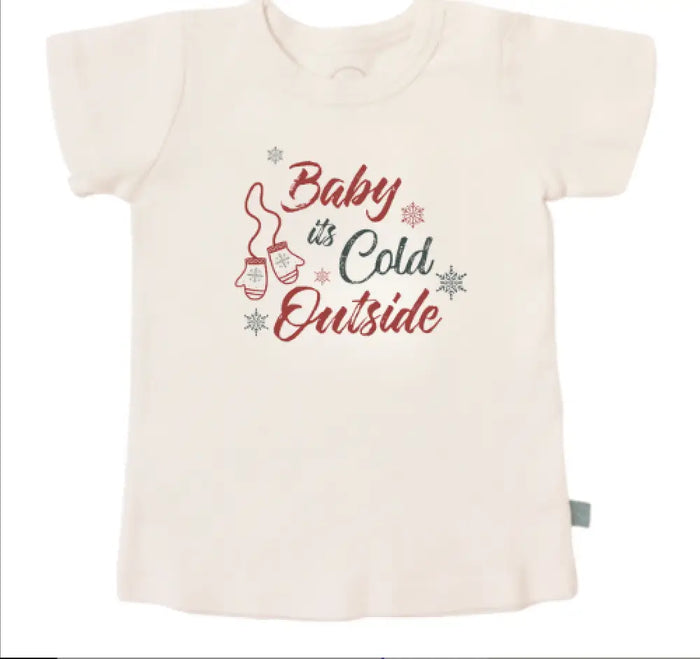 graphic tee | baby its cold outside by Finn + Emma