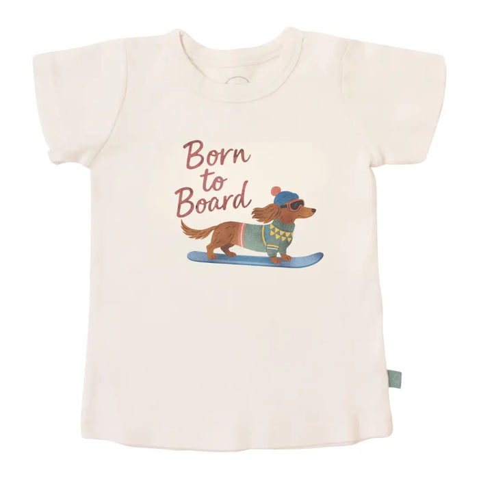 graphic tee | born to board by Finn + Emma