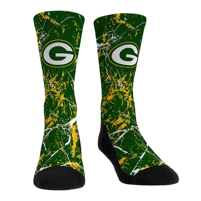 Green Bay Packers - Cracked Marble by Rock 'Em Socks