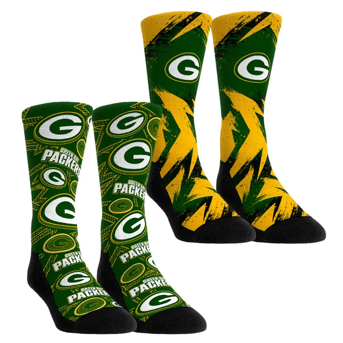 Green Bay Packers - Game Day 2-Pack by Rock 'Em Socks