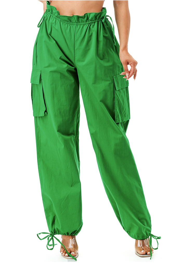Kelly Green NO STRETCH Parachute by The House of Stylez