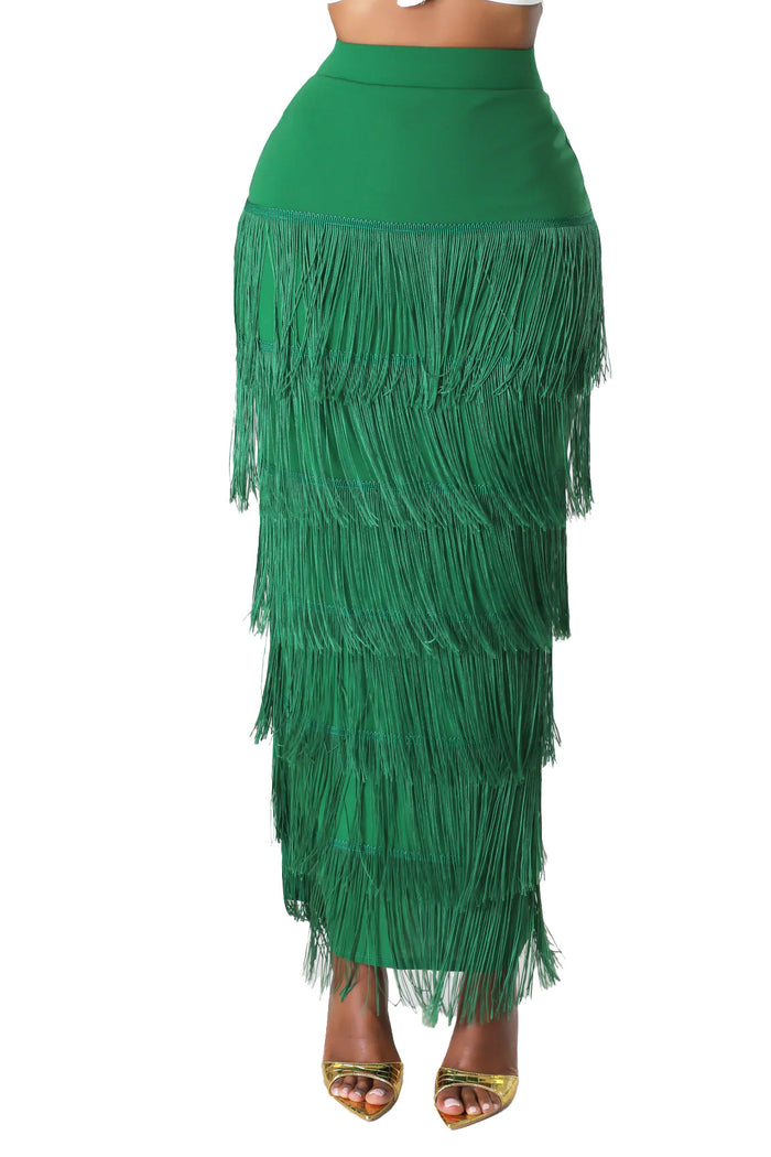 Long Tassel Skirt by The House of Stylez