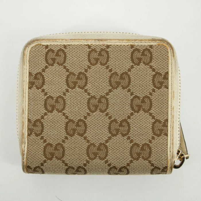 Gucci Brown GG Canvas Double Hook Compact Wallet #2644 by Bolt Boutique