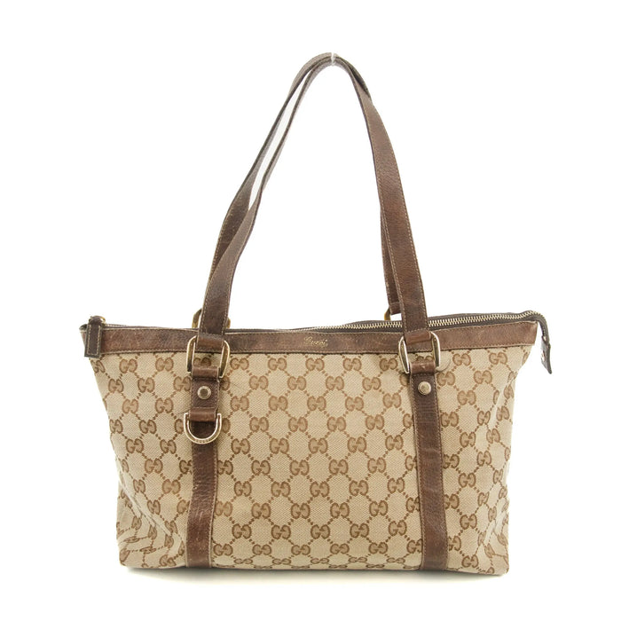 Gucci GG Canvas Brown D Ring Shoulder Bag #3189 by Bolt Boutique