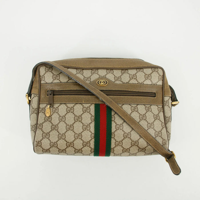 Gucci GG Canvas Coated Supreme Sherrly Line Shoulder Bag #2966 by Bolt Boutique
