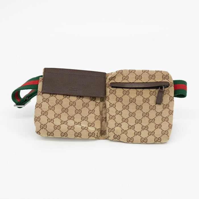 Gucci GG Canvas Sherry Brown Bum Bag #1809 by Bolt Boutique