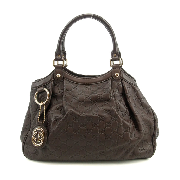 Gucci GG Guccisima Brown Interlocking GG Sukey Handbag #3558 by Bolt Boutique