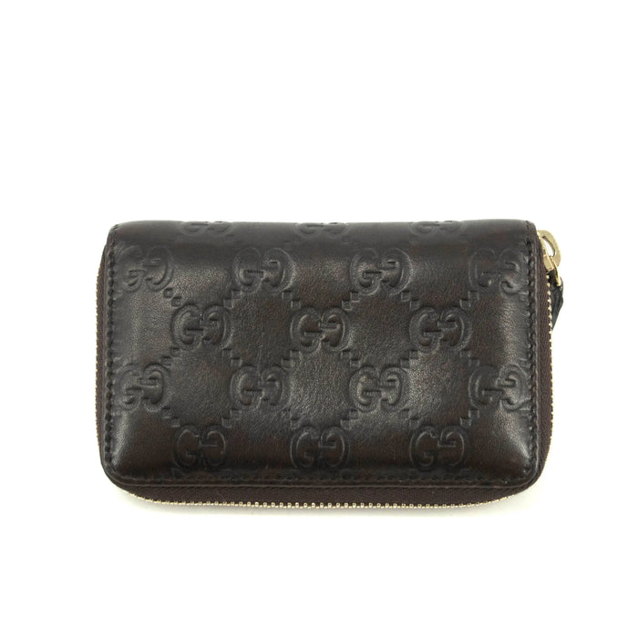 Gucci Guccissima Zip Around Card Case Brown #3949 by Bolt Boutique