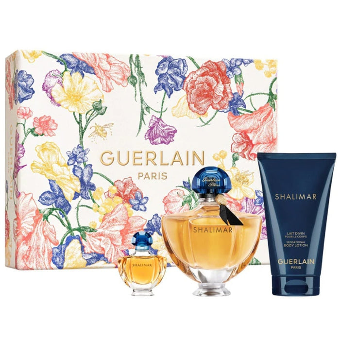 Guerlain Shalimar Womans Eau De Parfum Gift Set Trio by Nava Beauty