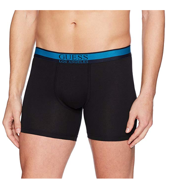Guess Men's Solid Color Boxer Brief, Jet Black, Size XL by Vanessa Jane