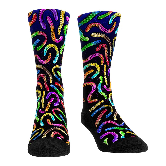 Gummy Worms All-Over by Rock 'Em Socks