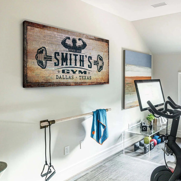 Gym Sign V by Tailored Canvases
