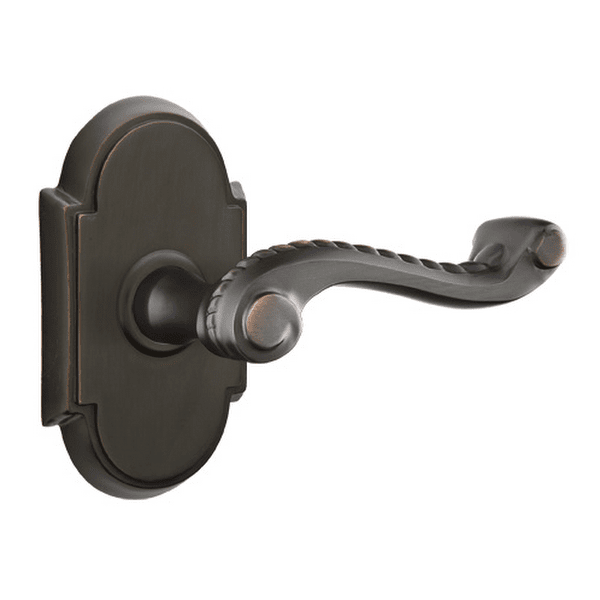 Emtek Keyed Privacy Lockset with No. 8 Rosette and Rope Lever by Vanessa Jane
