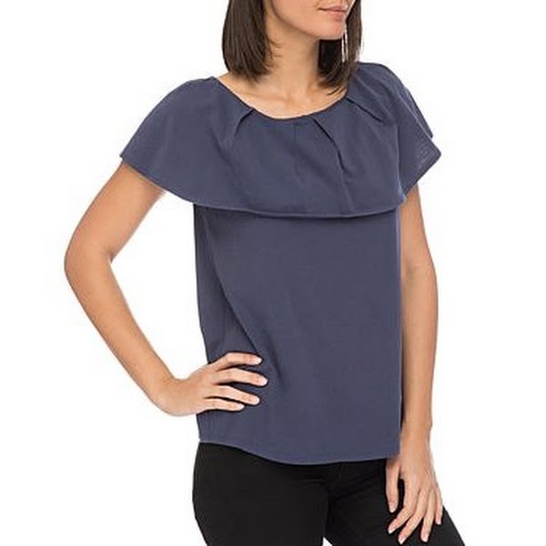 B Collection by Bobeau Marti Overlay Tee, Size XL by Vanessa Jane
