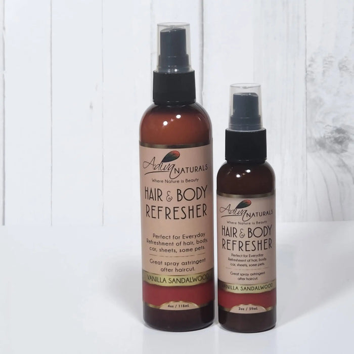 Hair & Body Refresher - Vanilla Sandalwood (3 options) by Adiva Naturals