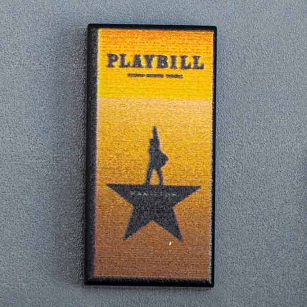 Hamilton NY Broadway Playbill - Custom Part (1x2 Tile) by B3 Customs