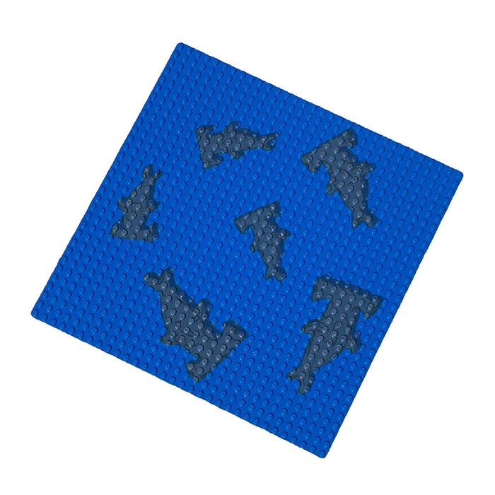School of Hammerhead Sharks made with LEGO Baseplate - B3 Customs by B3 Customs