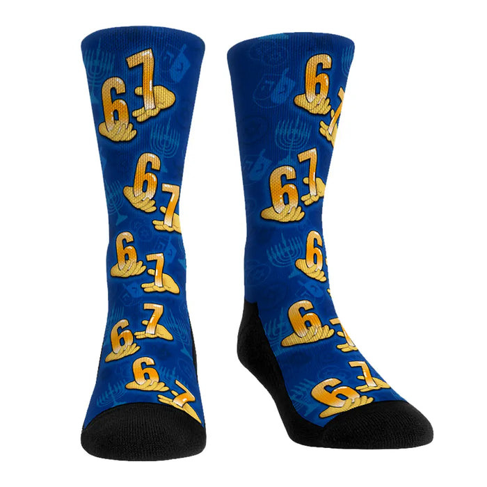 Hanukkah - Six Seven All-Over by Rock 'Em Socks