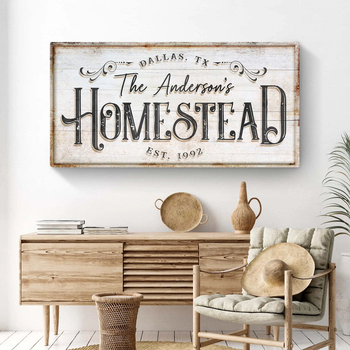 Homestead Sign VII by Tailored Canvases