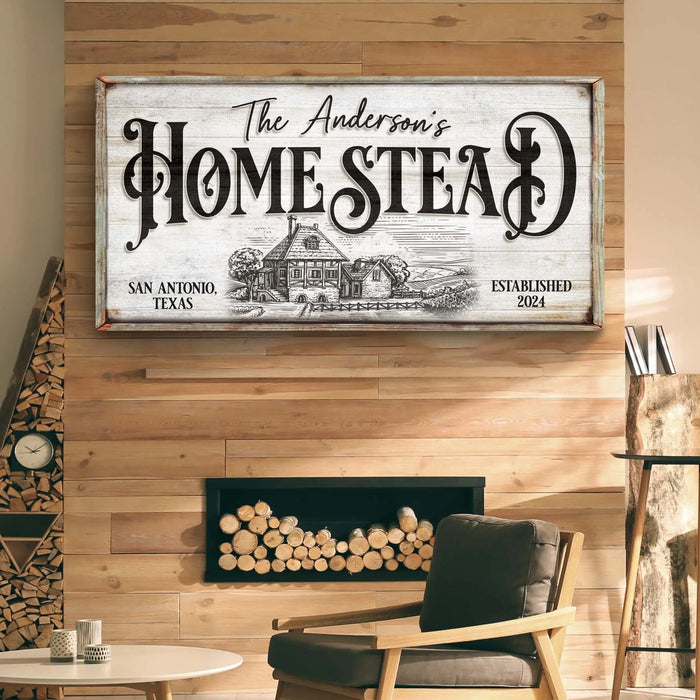 Homestead Sign X by Tailored Canvases