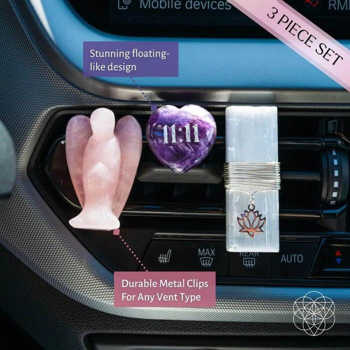 I Am Very Lucky - 11:11 Blessed Car Crystal Kit by Conscious Items