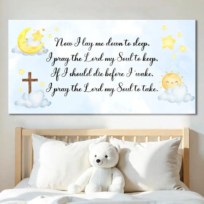 I Lay Me Down To Sleep Faith Sign II by Tailored Canvases