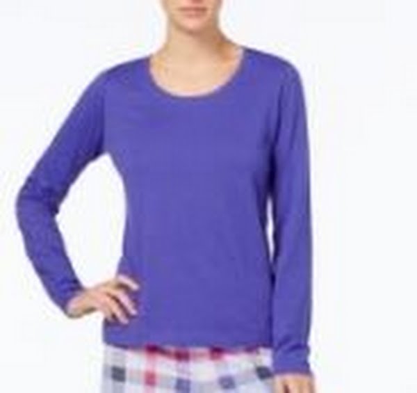 Jenni by Jennifer Moore Purple Pajama Top, Size Small by Vanessa Jane