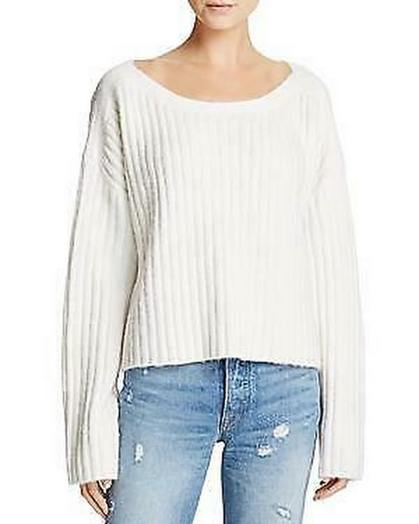 French Connection Womens Wool Boatneck Pullover Sweater, Size Large by Vanessa Jane