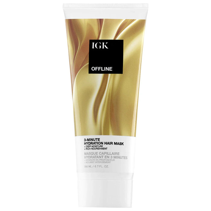 IGK Hair Offline 3 Minute Hydration Hair Mask 6.7 OZ by Nava Beauty