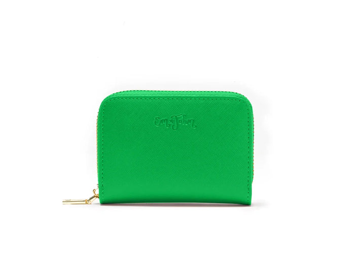 Em John Mini Leather Zip-Around Card Wallet by Vanessa Jane