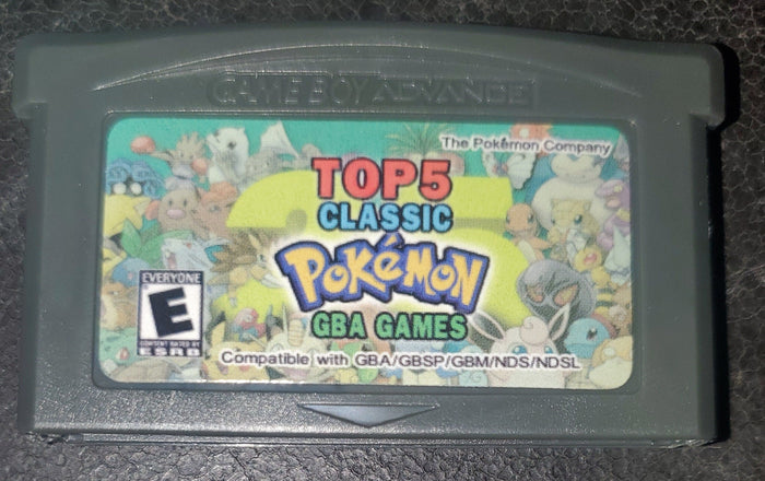 Pokemon 5 in 1 GBA Video Game Cartridge Game Boy Advance by VintageVideoGameStore