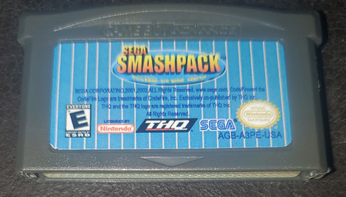 Sega Smash Pack GBA Video Game Cartridge Nintendo Game Boy Advance by VintageVideoGameStore