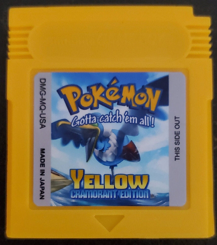 Pokemon Yellow Cramorant GBC ROM Hack Video Game Custom Gameboy Color by VintageVideoGameStore