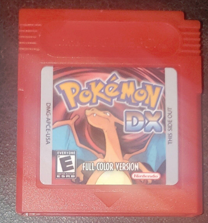 Pokemon Red DX GBC Video Game Cartridge Gameboy Color ROM Hack by VintageVideoGameStore