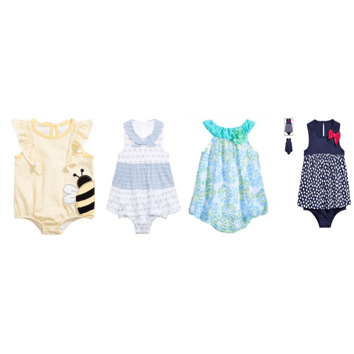 First Impressions Baby Girls Cotton Ruffle Gingham Romper by Vanessa Jane