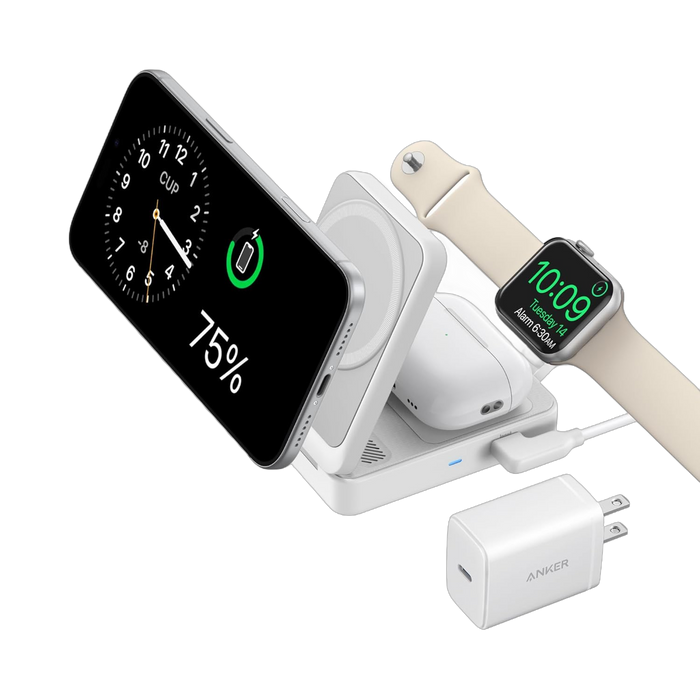 Anker MagGo Wireless Charging Station (Foldable 3-in-1) by Anker